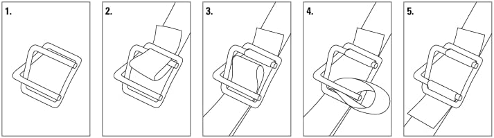 ESK Packaging® 1/2" Strapping Buckle – Reusable Heavy-Duty Self Locking Galvanized Coated Wire Buckles for Cord Strapping, Metal Buckle 1000/Case