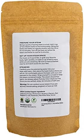 Yoni Steaming Therapy | 2oz Package - 3 Steams | Gentle Formula for Feminine Wellness & Fertility | Sustainably Sourced Vaginal Steam Herbs, V-Steam, Yoni Steam Herbs | V Steam for Menstrual Support