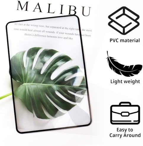 4Pcs Page Magnifying Sheet 3X Lightweight Flat Optical Plastic Fresnel Lens Page Magnifier for Reading for The Elderly and Shortsighted Reading Small Prints, Maps, Books, Bible, Newspaper, etc