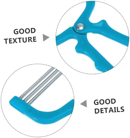 Healifty Epilator Facial Hair Remover Spring Upper Lip Chin Cheeks Neck Stainless Steel Hair Threader Tool for Women 2pcs Blue