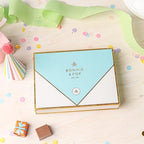 Birthday Gift, Chocolate Card Gift Box, 9 Individually Wrapped Chocolates, Food Sweets Candy Gift, Birthday Present for Men, Women, Children, Bonnie and Pop