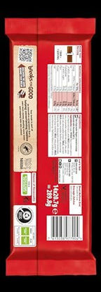 KitKat Fingers Original 14x20g, 289g, A delicious chocolate bar of 2 fingers of crispy wafer biscuit covered with smooth milk chocolate