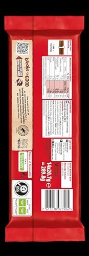 KitKat Fingers Original 14x20g, 289g, A delicious chocolate bar of 2 fingers of crispy wafer biscuit covered with smooth milk chocolate