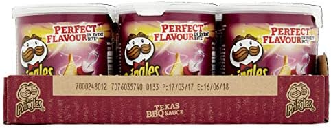 Pringles Texas Bbq Sauce Pop & Go 40G (Pack Of 12)