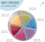 Sweets Indeed Sprinkles 6 Cell Edible Sprinkle Mix Jimmies Perfect for Cake Decorations Baking Ice Cream Cookies Cupcake Topper (Rainbow Sugar)