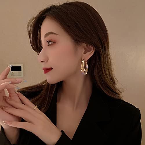 2 Pairs Lymphatic Drainage Slimming Hoop Earrings, Halolux Lymphvity Magnetotherapy Germanium Earrings, Lymphatic Activity Hoop Acupuncture Therapy Fashion Jewelry Gift For Women