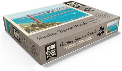 MyPuzzle San Francisco: Golden Gate Bridge (Horizontal) - Premium 1000 Piece Jigsaw Puzzle for Adults