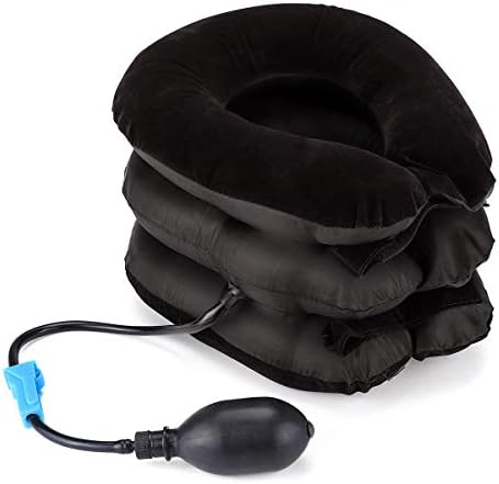 SGerste Soft Air Inflatable Pillow Cervical Neck Head Pain Relief Traction Support Brace Device