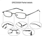 Lightweight Portable Metal Reading Glasses with Pocket Case for Men Women
