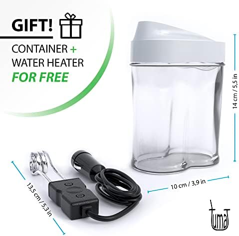Complete Yerba Mate Kit – Stainless Steel Mate Cup Set, Bombilla (Straw) & 750ml Thermo | Argentine Mate Set + Canvas Bag, Yerbero Container & Car Heater (Black)
