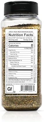 Spiceology – Greek Freak Mediterranean Seasoning – Greek Herbs & Spices for Chicken, Potatoes, Salad, Gyros, Pasta & Pizza, 16 oz