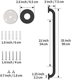 36 Inch Shower Grab Bar Oil Rubbed Black, Munzong Anti Slip Bathroom Grab Bar, Knurled Bathroom Balance Bar,Safety Hand Rail Support Handicap Elderly Injury Senior Assist Bath Handle
