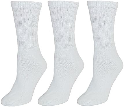 CTM Women's Diabetic Crew Socks (3 Pair Pack)