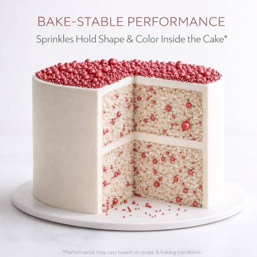 Confect Copper Sprinkles – Premium Metallic Copper Pearl Cake & Cupcake Sprinkles (4.2 oz / 120g) – Bake Stable, Soft Chew, No Synthetic Dyes – Edible Decorating Sprinkles for Cookies & Baking