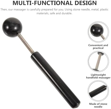 TIDTALEO Acupoint Massage Hammer Spring Ball Massager, Portable Knocking Hammer for Deep Tissue Muscle Relief, Handheld Body Tapping Tool for Home and Travel Use