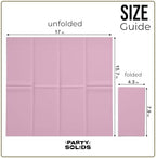 Party Solids Pink Dinner Napkins Disposable 8" x 4" Folded - 40 Pcs 2 Ply Pink Napkins Disposable Paper Guest Towels for Bathrooms, Dinners, Everyday Parties & Party Supplies