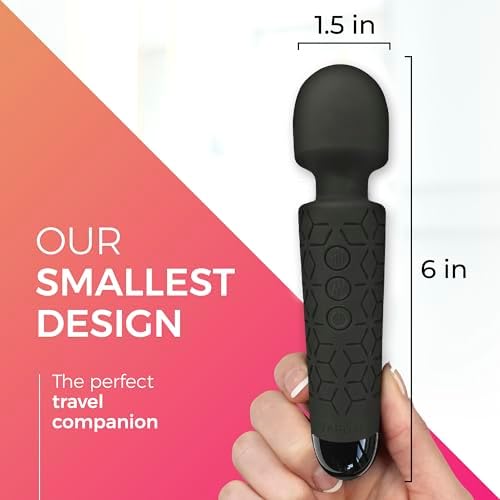 Yarosi Micro Personal Massage Wand Smallest Strongest Handheld Cordless Massager, Strong Powerful Compact Perfect For Travel, Magic Stress Away, All Body Back Legs Hand Pains Sports Recovery