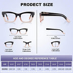 Oprah Reading Glasses for Women-5 Pack Blue Light Blocking Square Fashion Readers with Spring Hinge Computer Eyeglasses(Mix1, 1.50x)