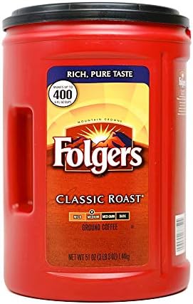 Folgers Folgers Classic Roast Ground Coffee (51 Ounce .), Roast Ground Coffee, 51 Ounce