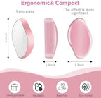 2PCS Crystal Hair Eraser for Women Reusable Hair Remover Stone, Painless Crystal Hair Remover for Women and Men, Magic Painless Exfoliation Hair Removal Tool (Purple and Pink)