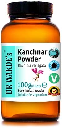 DR WAKDE'S Kanchnar Powder (Bauhinia variegata) - 100g (3.5oz) | Pure, Raw & Dried Powder | Natural Aroma and Freshness | Fine Powder | Vegan | Premium Grade | Nothing Added, Nothing Removed