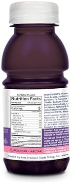 Thick-It Clear Advantage Mildy Thick Grape Drink Plus Electrolytes, Nectar Consistency, Swallowing Aid, Hydration on the Go, Convenient & Ready-to-Use, No Mixing Needed, 8 oz Bottle (24 Pack)