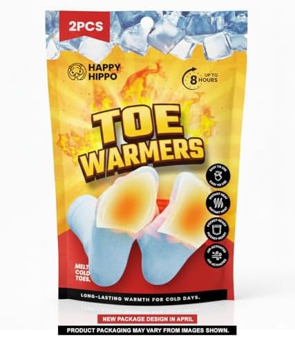 Toe Warmers, Lasts 8hrs, Heats Fast, 2-3 Min Activation, Heated Warmers for Toes, Unisex; for Camping, Hiking, Skating, Skiing, Hunting, Fishing, Blizzards, Cold Winter or Summer Nights