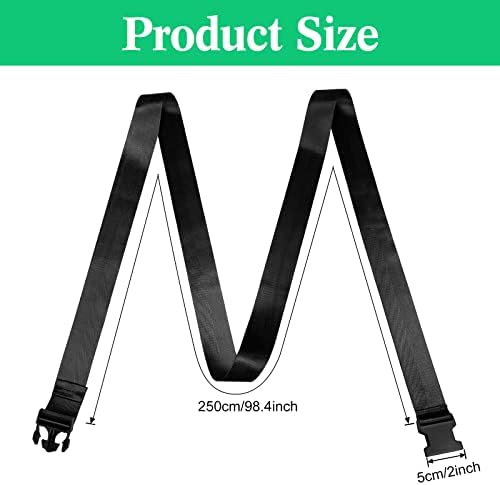 Extremity Mobilization Belt Manual Traction Mobility Strap Adjustable Fun Gait Belts for Stretching Yoga Leg Shoulder Exercise (Black)