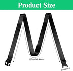 Extremity Mobilization Belt Manual Traction Mobility Strap Adjustable Fun Gait Belts for Stretching Yoga Leg Shoulder Exercise (Black)