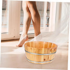 Sturdy Wood Foot Bath Bucket Foot Soak Tub Washing Bucket Home Outdoor Use