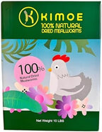kimoe Non-GMO Bulk Dried Mealworms 10LB Bag for Chickens, Ducks & Wild Birds — 100% Natural High-Protein Feed to Boost Egg Production, Feather Health & Immunity