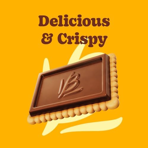 Bauducco Choco Biscuit Cookies – Crispy Chocolate-Covered Biscuits, Individually Wrapped for Snacking, Dessert, and Lunch Boxes, 15.2 oz (Pack of 24)