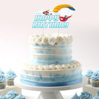 Skydiving Happy Birthday Cake Topper Parachute Skydiver Cake Pick Double Sided Printing Ultimate Sports Theme Cake Decoration for Kids Adults Birthday Party Supplies