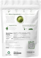 Organic Barley Grass Powder, 16 Ounces | US Grown | Rich in Vitamins, Minerals, Fibers, & Antioxidants | Superfood Greens Mix for Immune Health and Digestion Support | Non-GMO