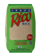 Arroz Rico Long Grain White Rice, 20 lbs, Heavy Duty Plastic Bag