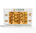Cedar Pastries Mediterranean Baklava Assortment – 33 Pieces – Large Mediterranean Dessert Gift Box – Pistachio, Cashew & Walnut Phyllo Pastries – Gourmet Middle Eastern Sweets – Kosher & Halal Certified