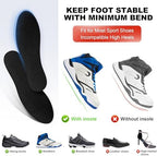 Carbon Fiber Insoles, Carbon Fiber Foot Plate 1 Pair Rigid Shoe Insert Support Turf Toe, Foot Fractures, Morton Extension, Hallux Rigidus and Limitus - Alternative to Post Op Shoe