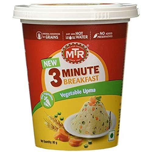 MTR 3 Minute Breakfast Cup Vegetable Upma - 80 Gm