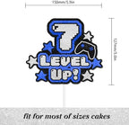 Game Cake Topper 7th Level Happy Birthday Game Controller, Unlocked Decoration, Gamer Birthday Party for Boy and Girl, Game Theme Party, Anniversary Party Decoration, Birthday Gift for. LIANGSS