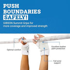 Gibson Athletic Summit High Bar Gymnastic Grips for Boys, Durable Leather Grip for Secure Grip, Hand Grips for Early Competitor Gymnasts, Gymnastics Grips for Boys - Made In USA
