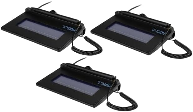 Topaz Systems Topaz T-S460-HSB-R, SigLite 1x5 Signature Pad, USB (Pack of 3 Pcs)