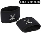 Stoic 7MM Compression Sleeve Cuff (Heavy Neoprene Construction) For arm, elbow, lower leg compression and warmth while weight lifting, powerlifting, bench pressing (8 Inch, Black)