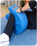ASkinds Patient Turning Device Paralysis Bed Rest Nursing Help The Elderly Turn Over PU Leather Anti-Decubitus Multifunctional UU-Shaped Waterproof Roll Over Pad with Straps for Caregivers, Blue