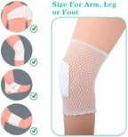 2 Rolls Tubular Bandage 1.5inch Stockinette Tubing for Arm Legs Elastic Net Tubular Support Bandage Reusable Sleeve Stretch Dressing Retainer Gauze Sleeve for Arm Knees Legs