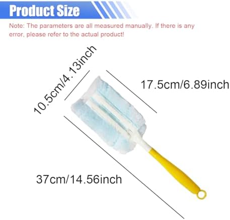 YoRise Duster Refills, Microfiber Cleaning Tools with 1 Handle, Heavy Duty Electrostatic Duster Replacement Head, Disposable Cleaning Supplies for Car, Kitchen, Bedroom, Furniture, Blinds(30PCS)
