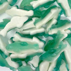 Gummy Sharks Bulk Bag Dye Free Candy, Halal Gummies Fruit Flavored Gummy Sharks 2.2 Pounds