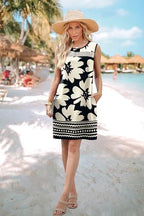 WIHOLL Summer Dresses for Women 2026 Beach Vacation Spring Fashion Clothing Lace Mini Tank Dress with Pockets