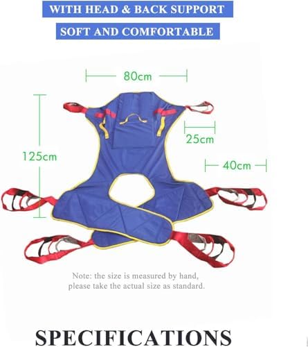 Patient Lift Slings, Full Body Patient Aid Transfer Sling, 230 Kg / 507lb, Patient Lifter Lift Equipment, Heavy Duty Transfer Belt, Rehabilitation Aid , for Patients Disabled Elderly Shower Bath
