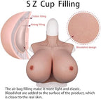 EQAIWUJIE Silicone Breastplate For Crossdresser Huge breast forms Drag Queen cosplay