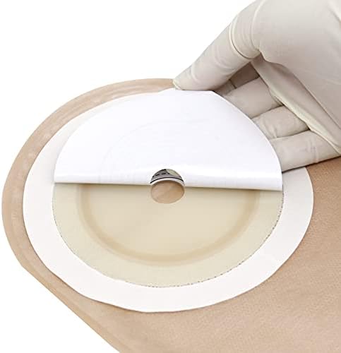 Colostomy Bags,20PCS Ostomy Bags One-Piece Ostomy Supplies 20mm-60mm Cut to Fit Drainable Pouch with Closure for Ileostomy Stoma Care.